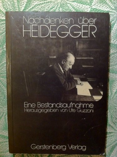 Imagen de archivo de Nachdenken ber Heidegger. Eine. Bestandsaufnahme, a la venta por modernes antiquariat f. wiss. literatur