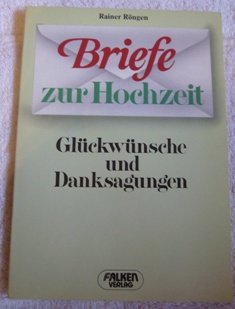 9783806808520: Briefe zur Hochzeit. Glckwnsche und Danksagungen