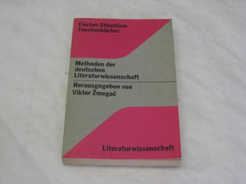 Beispielbild fr Methoden der deutschen Literaturwissenschaft : eine Dokumentation. zum Verkauf von Versandantiquariat Felix Mcke