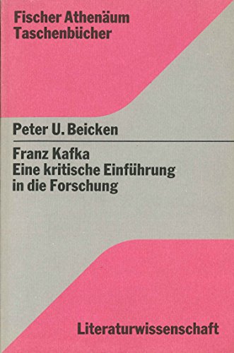 Beispielbild fr Franz Kafka - Eine kritische Einfhrung in die Forschung zum Verkauf von Hbner Einzelunternehmen