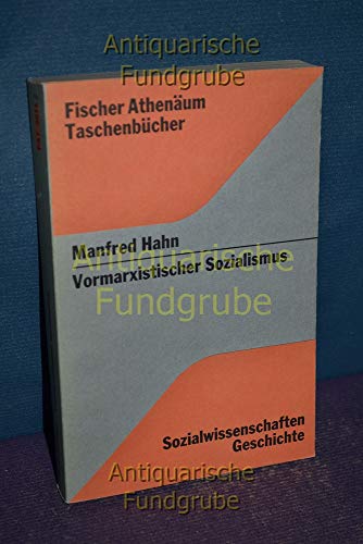 Beispielbild fr Vormarxistischer Sozialismus, zum Verkauf von modernes antiquariat f. wiss. literatur