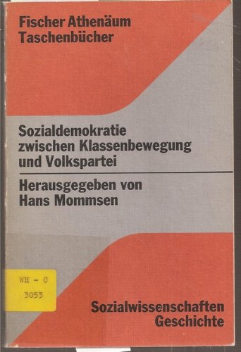 Imagen de archivo de Sozialdemokratie Zwischen Klassenbewegung Und Volkspartei: Verhandungen Der Sekt. Geschichte D. Arbeiterbewegung D. Dt. Historikertages in Regensburg, Okt. 1972 a la venta por NightsendBooks