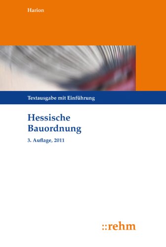 Beispielbild fr Hessische Bauordnung : Textausgabe mit Einfhrung zum Verkauf von Buchpark