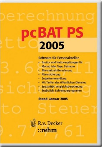 9783807317229: PC-BAT Kommentar: Bundesangestelltentarifvertrag (Bund, Lnder, Gemeinden), Praktiker-Software