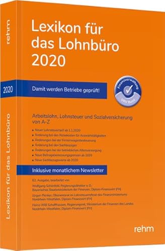 9783807327068: Lexikon fr das Lohnbro 2020: Arbeitslohn, Lohnsteuer und Sozialversicherung von A-Z