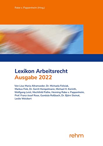 Stock image for Lexikon Arbeitsrecht 2022 for sale by Blackwell's