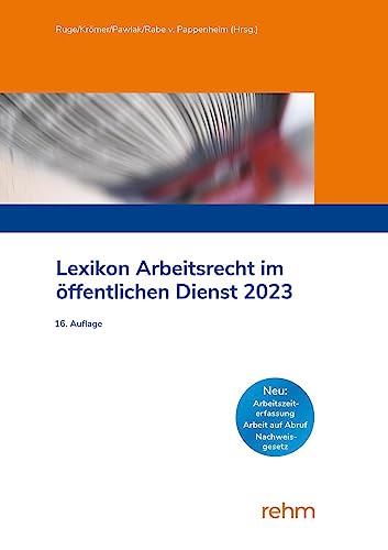 Imagen de archivo de Lexikon Arbeitsrecht im ffentlichen Dienst 2023 a la venta por Revaluation Books