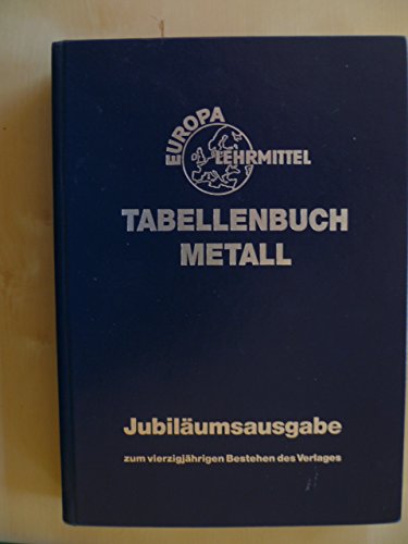 Beispielbild fr Tabellenbuch Metall (mit Formelsammlung) zum Verkauf von medimops