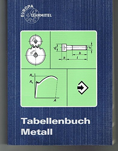 Beispielbild fr Tabellenbuch Metall (mit Formelsammlung) (Europa-Fachbuchreihe fr metallverarbeitende Berufe) zum Verkauf von Antiquariat Armebooks