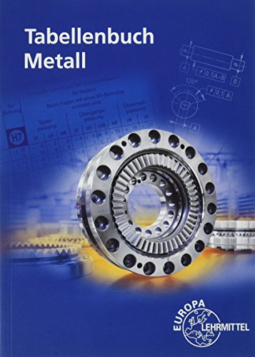 9783808517277: Tabellenbuch Metall: mit Formelsammlung