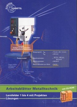 9783808519509: Lsungen Arbeitsbltter Metalltechnik Lernfelder 1-4