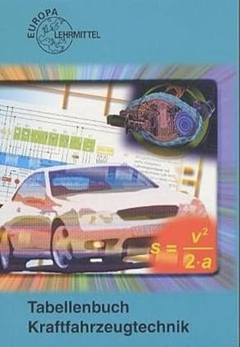 Tabellenbuch Kraftfahrzeugtechnik ohne Formelsammlung. Tabellen, Formeln, Übersichten, Normen. - Mathematik, Betriebsführung, Grundkenntnisse, Werkstoffkunde, Zeichnen, Fachkenntnisse Kraftfahrzeugtechnik, elektrische Anlage, Vorschriften. - Fischer, Richard u.a.