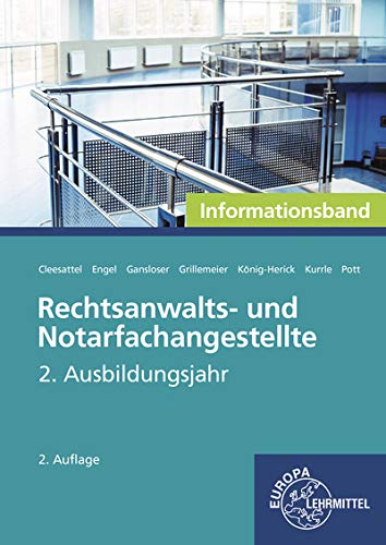 Beispielbild fr Rechtsanwalts- und Notarfachangestellte, Informationsband zum Verkauf von Jasmin Berger