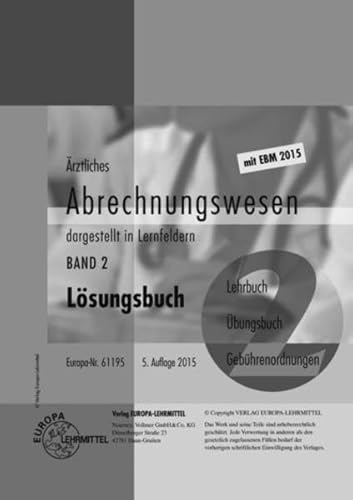 Ärztliches Abrechnungswesen Band 2 Lösungsbuch - Susanne Nebel