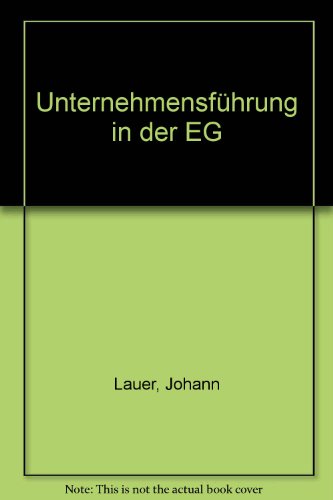 Stock image for Unternehmensfhrung in der EG for sale by NEPO UG