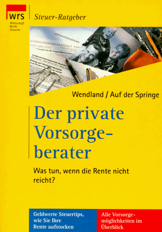 9783809213185: Der private Vorsorgeberater