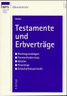 Beispielbild fr Testamente und Erbvertrge - guter Zustand -1- zum Verkauf von Weisel
