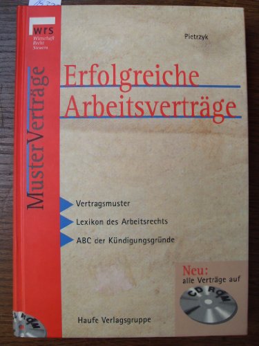 Imagen de archivo de WRS Mustervertrge, Bd.3, Erfolgreiche Arbeitsvertrge, m. CD-ROM a la venta por Versandantiquariat Felix Mcke