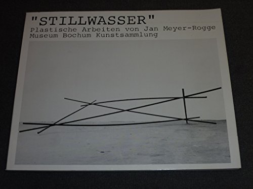 Stillwasser: Plastische Arbeiten Von Jan Meyer-Rogge 16 August Bis 21 September 1980, Museum Boch...