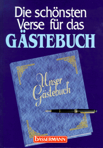 Stock image for Die schnsten Verse fr das Gstebuch. for sale by Steamhead Records & Books