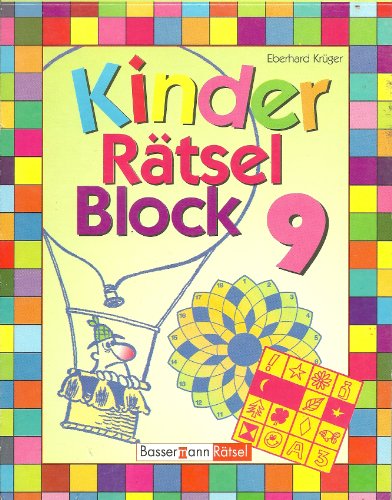 Beispielbild fr Kinderrtselblock 9 zum Verkauf von medimops