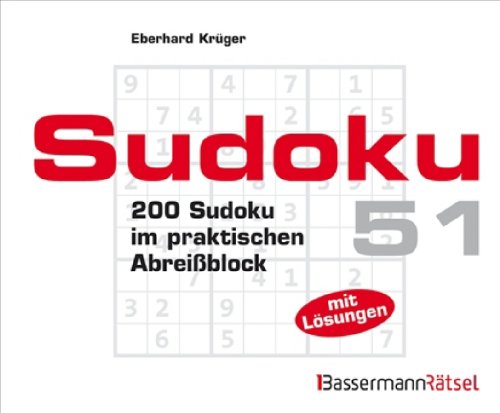9783809426158: Sudoku Block 51: 200 Sudoku im praktischen Abreiblock