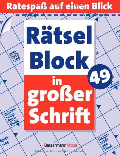 Beispielbild fr Rtselblock in groer Schrift 49 zum Verkauf von Buchmarie