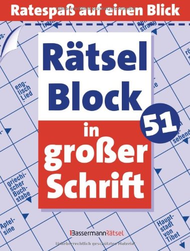 Beispielbild fr Rtselblock in groer Schrift 51 zum Verkauf von Buchmarie