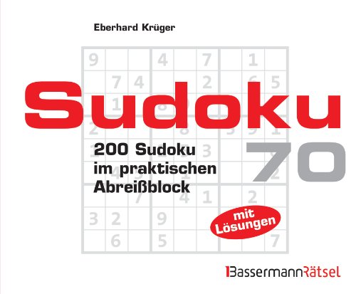 9783809428589: Sudoku Block 70: 200 Sudoku im praktischen Abreiblock