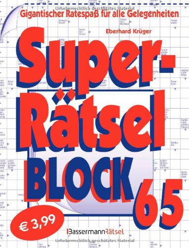 9783809429067: Superrtselblock 65: Gigantischer Ratespa fr alle Gelegenheiten