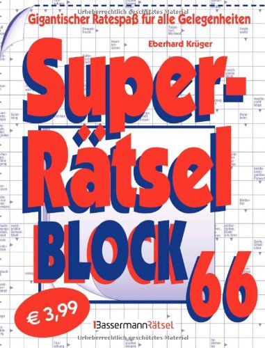 9783809429074: Superrtselblock 66: Gigantischer Ratespa fr alle Gelegenheiten