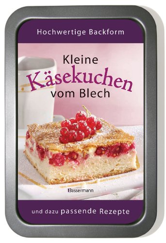 9783809429616: Kleine Ksekuchen vom Blech-Set: Buch und passende Backform