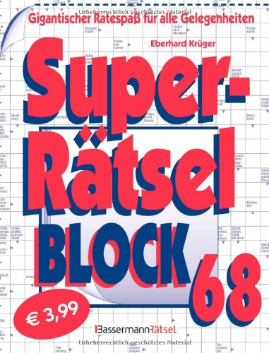 9783809430490: Superrtselblock 68: Gigantischer Ratespa fr alle Gelegenheiten - Krger, Eberhard