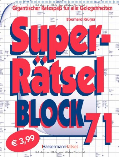 9783809430520: Krger, E: Superrtselblock 71