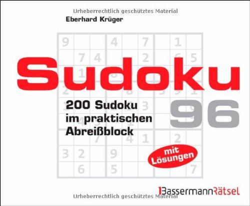 9783809432234: Sudoku Block 96: 200 Sudoku im praktischen Abreiblock