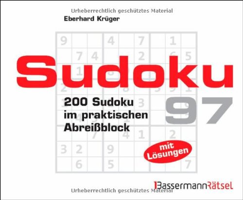 Beispielbild fr Sudoku Block 97 200 Sudoku im praktischen Abreiblock zum Verkauf von Buchpark