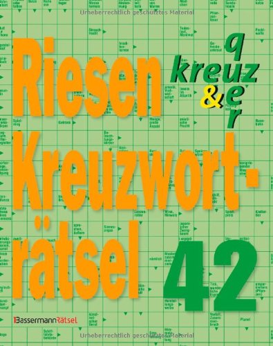 9783809432616: Riesen-Kreuzwortrtsel 42