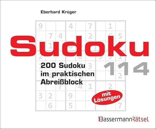 9783809433972: Sudoku Block 114: 200 Sudoku im praktischen Abreiblock