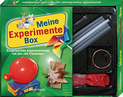 Beispielbild fr Meine Experimente-Box-Set: Kinderleichtes Experimentieren mit den vier Elementen: Feuer, Erde, Luft und Wasser. Mit Strohhalmen, Luftballon, LED-Lmpchen, Draht, Kartons mit ausgestanzten Formen zum Verkauf von medimops