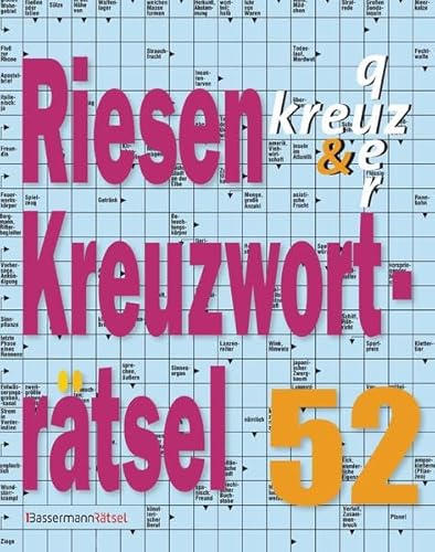 9783809435815: Riesen-Kreuzwortrtsel 52