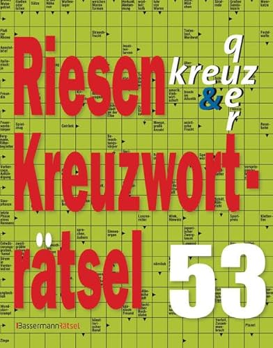 9783809435822: Riesen-Kreuzwortrtsel 53