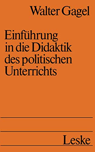 Einführung in die Didaktik des politischen Unterrichts