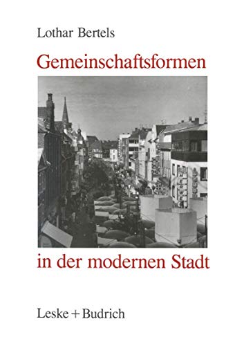 Stock image for Gemeinschaftsformen in der modernen Stadt for sale by Der Ziegelbrenner - Medienversand