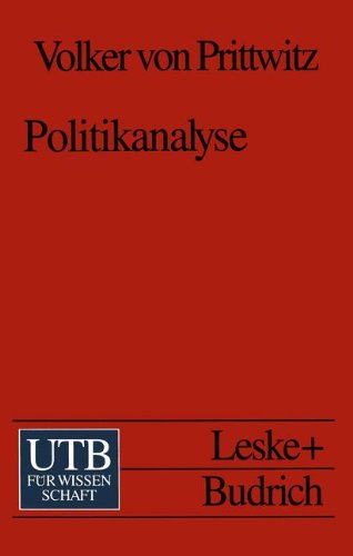 Politikanalyse. - - von Prittwitz, Volker