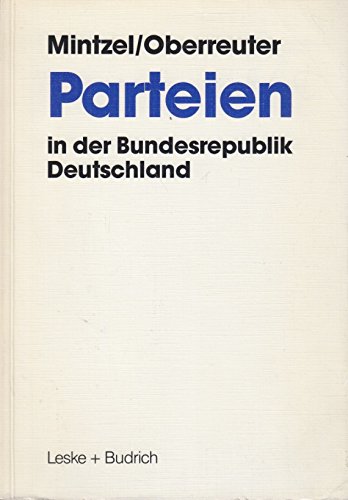 9783810010520: Parteien in Der Bundesrepublik Deutschl