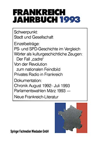 Beispielbild fr Frankreich Jahrbuch, 1993 zum Verkauf von medimops