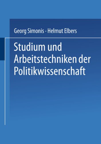 9783810012326: Studium und Arbeitstechniken der Politikwissenschaft
