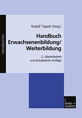 Handbuch Erwachsenenbildung/Weiterbildung - Rudolf Tippelt