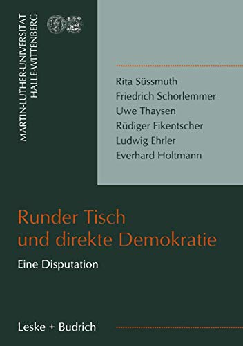 9783810027634: Runder Tisch und direkte Demokratie