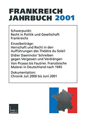 Frankreich-Jahrbuch 2001: Politik, Wirtschaft, Gesellschaft, Geschichte, Kultur (German Edition) (9783810032409) by Asholt, Wolfgang